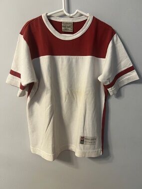 Levi's White and Red Colorblock Short Sleeve Tee